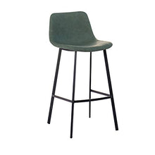 TopJiä Retro Sedia per Il Tempo Libero.con Schienale Girevole Sedia,con Poggiapiedi Bar Seggiolone,PU Pelle Cuscino Ferro Gamba,per Cucina Bar Hotel,Portante di Carico 150kg