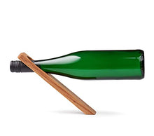 Edeldings Portabottiglie in rovere massiccio | Supporto per bottiglie, portabottiglie, supporto per vino e amanti del vino | presentazione sospesa di bottiglie di vino | idea regalo