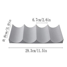 Portabottiglie in Plastica Stile Europeo, Antiscivolo in Stile Europeo Vino Portabottiglie, con 4 Scanalature, per Conservazione Della Cucina, Vetrine Bar, Conservazione Delle Bevande (Grigio Scuro)