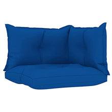 vidaXL Cuscini per Divano Pallet 3 pz Blu Reale in Tessuto