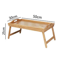 Letto Pigro Tavolino Tavolo da Pranzo A Letto con Piedini Ribaltabili può Essere Utilizzato per La Dieta Leggere Vassoio da Letto Multifunzionale per (Color : Wood Color, Size : 50 * 30 * 25cm)