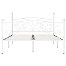 SKM Giroletto con Doghe Bianco in Metallo 160x200 cm (22kg)