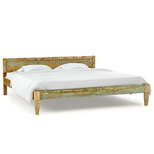 vidaXL Massello di Mango Giroletto Finitura Legno Anticato 1,8m Telaio Letto