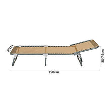 FUFU Sedie a Sdraio Sedia reclinabile, Schienale Pieghevole Pausa Pranzo Multifunzionale Sedia a Sdraio Spiaggia Sedia a Sdraio per la casa Estate Pigro Letto 190 * 58 * 38-76 cm Pieghevoli