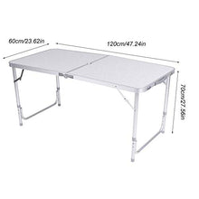 CDFC AWJ - Tavolo da picnic pieghevole, rettangolare, resistente, da campeggio, regolabile, da giardino, picnic, buffet, mercatino di nozze, feste in giardino
