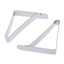 Lunji, clip per tovaglia, 4 pezzi, in acciaio inox, per interni ed esterni