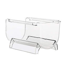 Akemaio Portabottiglie di Vino Trasparente Portabottiglie in plastica impilabile per Ripiani in Cucina Frigo dispensa