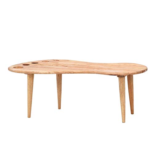 TONG HXF- Piccolo tavolino in Gomma Legno arredo Decorato Soggiorno Balcone casa e Tavolo da Ufficio Durevole (Size : 94 * 50 * 33cm)