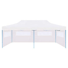 Festnight Tenda Pieghevole Pop-Up con Pareti Laterali 3x6m/3x4,5 m Impermeabile Protezione UV Tenda Giardino Sagre Eventi Mercati Esterno Bianco