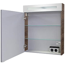 FACKELMANN B.Clever - Set di mobili da bagno, 3 pezzi, 120 cm, con lavabo in marmo e armadietto a specchio a LED