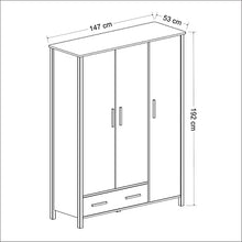Homemania Armadio, Truciolare Melaminico, Bianco, Legno