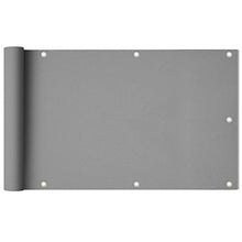 MCTECH frangivista PVC balcone giardino paravento 90X600cm- frangivento protezione da raggi Schermo - Grigio