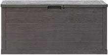 ZRB Baule da Giardino, Scatola da Giardino, Contenitore per Esterni per Patio Attrezzi per Giardinaggio, Cuscini, Accessori Piscina, Cuscini, 74 galloni, Marrone, plastica,Multibox