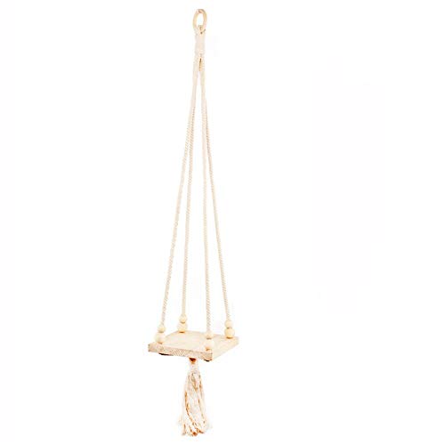 Macrame Plant Hanging Planter Appendiabiti per piante Macrame - Mensola per fioriera pensile per interni - Vaso per fiori decorativo - Boho Home Decor bohémien, per piante grasse, cactus, erbe, piante