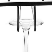 Portabicchieri da vino sotto l'armadio, portabicchieri da vino Portabicchieri da appendere in vetro per ripostiglio in cucina
