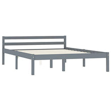 SKM Giroletto con 4 Cassetti Grigio in Massello di Pino 140x200 cm (40.1kg)