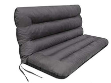 Cuscino per dondolo da giardino • Cuscino per panca da giardino • Cuscino per panca • Cuscino per seduta e schienale • Imbottitura da giardino • Larghezza seduta 180 cm • Grigio
