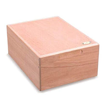 YAeele Cigar Box, Naturale Non Verniciato Mellow Legno di Cedro Solido Cigar Humidor, Cigar Cabinet, Anti-Pressione (Colore: Naturale) .Compleanno/Regali di Festa del papà/Regali da