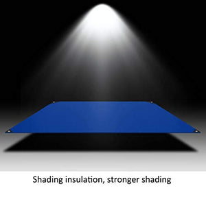 ZX Telone Protetto UV E Impermeabile，Include Occhielli,Spessore 0.45mm,550grammi/mq (Colore : Blu, Dimensioni : 2x1.5m)