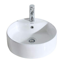Eridanus Serie Scott-B, Lavabo di Ceramica Bianco Lusso Lavandino Lavello Lavamano Lavabo da Appoggio Tondo Ovale Bacinella Lavandino Lavello per Bagno Casa Bidet Lavabo con Troppopieno