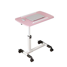 RKRLJX Computer Tavolino Regolabile Tavolo Portatile per Laptop, Pieghevole, elevabile, Rosa, 60x40 cm, Adatto per Adulti e Bambini
