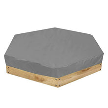 Conkergo Impermeabile Bambini Esagonali Sand Cover Cover Protector Giardino Bagno Piscina Sole tonalità (Grigio 140x110x20cm)