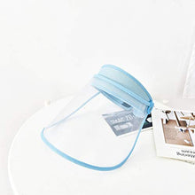 Garneck Protezione Visiera di Sicurezza Antipolvere Anti-Olio Protezione Facciale Protezione Cappuccio Vuoto Superiore Protezione Antiappannamento per Cucina Esterna (Azzurro)