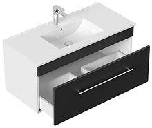 Set di mobili da bagno SANTINI 100 (4 pezzi) nero satinato