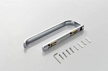 Flybath Anello Asciugamano Anelli Portasciugamani Aperto Portasciugamani in Ottone Lucido Finitura Argento Cromato a Parete