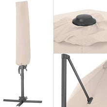 TecTake 800684 - Ombrellone da Giardino, Palo Alluminio, Manovella, Protezione UV 50+, 6 Gradi d'inclinazione Regolabili, Ø 300 cm - Diversi Colori (Beige | No. 403133)