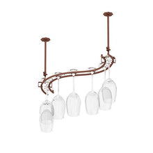 FYLHX Appeso Vino Cremagliera di Vetro Metallo Portabicchieri da Vino Elegante semplicità Vino Rack Regolabile Cremagliera del Bicchiere di Vino per Home Bar Sala da Pranzo Cucina