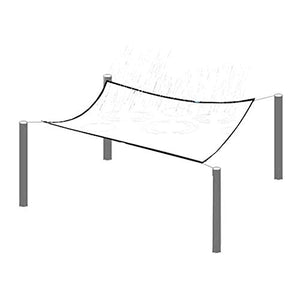 XBSXP Telone Impermeabile Resistente PVC Trasparente Tende da Giardino Ripari Gazebi Coperture per mobili da Giardino Protezione Solare Tessuto Fogli di plastica con Occhielli ， 20 Tagli