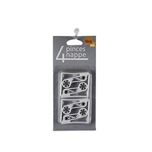 Decor Line - 1720372, Pinze da Tovaglia, 6 X 5.3 Cm, Pinces Transparentes, Plastica, Senza
