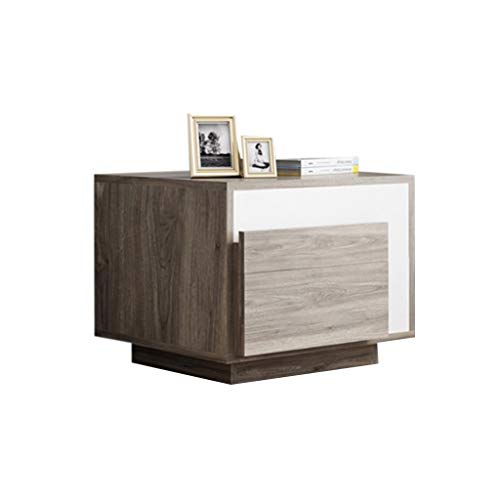 Comodino Camera da Letto Semplice Mini Cassetto Armadietto di stoccaggio Mobili Multi-Funzione Doppia Pompa Armadietto di personalità Armadietto Laterale Cuscinetto 300KG-45X54X50cm FANJIANI