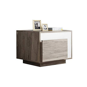 Comodino Camera da Letto Semplice Mini Cassetto Armadietto di stoccaggio Mobili Multi-Funzione Doppia Pompa Armadietto di personalità Armadietto Laterale Cuscinetto 300KG-45X54X50cm FANJIANI