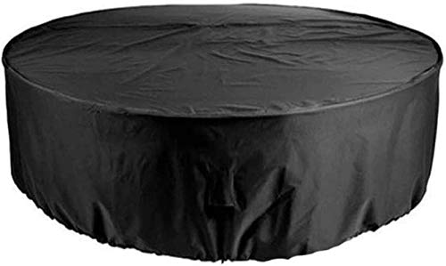 90x85cm Fodere per mobili da giardino impermeabili, copertura per mobili da giardino rettangolo, telone di protezione per esterni dispositivo per divano da tavolo UV antipolvere, 25 misure, nero