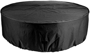 90x85cm Fodere per mobili da giardino impermeabili, copertura per mobili da giardino rettangolo, telone di protezione per esterni dispositivo per divano da tavolo UV antipolvere, 25 misure, nero