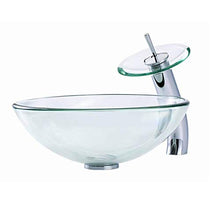 JPOYT-O Dispersore del Bacino di Lavaggio Bowl Moderna Minimalista temperato lavabo in Vetro Home Hotel, 420 x 420 x 145 Millimetri