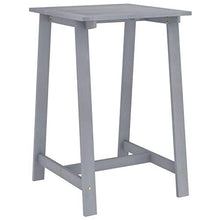 vidaXL Set da Bar da Giardino 5 pz Grigio in Legno Massello di Acacia