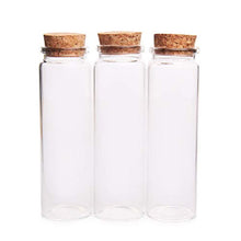 MHXY Trasparente 100pcs 37 * 120mm 100ml Bottiglia di Vetro Bottiglia didattico Bottiglia Vuota stoccaggio Campione Vaso con Tappo a Sughero Goccia in Vendita - Trasparente Bottiglia di Vetro