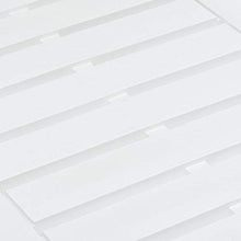 Lechnical Tavolino da Esterno Tavolino Basso da Giardino con Balcone Tavoli da Cucina Plastica Tavolo da Pranzo Salone mobili per Ufficio Bianco 78x55x38 cm