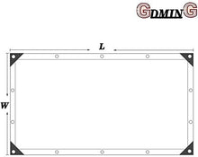 Telone resistente impermeabile in polietilene impermeabile resistente con occhielli per mobili da giardino, capanna, trampolino, legno, auto, campeggio o giardinaggio, impermeabile 3,85 x 2,9 m