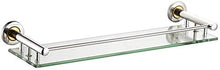 AINIYF Bagno Bagno Doccia Mensola Organizzatore Parete Vetro temperato Acciaio Inox 304 Drilling Installazione (Dimensioni: 40x14.3x6.8cm)