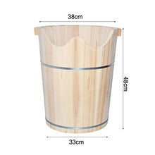 NUBAOgy Barile Del Bagno Del Piede Dell'abito Profumato, Barilotto Di Pedicure, Bacino Del Piede Di Legno, Bacino Di Pedicure, Vasca Del Piede Di Legno Solido, Adatto Ad Alberghi, Casa, 38 * 48 * 33cm