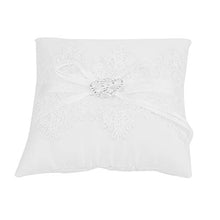 Ruiqas Cestino Fiore Ragazza Raso Avorio Cestino FEDI Nuziali Cuscino Pizzo Floreale