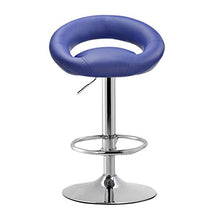 LWW Sedie, sgabelli da bar con Schienale Vintage regolabile per la protezione del pavimento Cucine,Blu