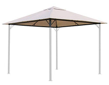 QUICK STAR Tetto di ricambio per gazebo da giardino, 250 g, 3 x 3 m, sabbia anticata, rivestimento di ricambio
