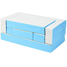 DREAMADE Divano Letto per Bambini Blocchi da Costruzione per Bambini Come Divano Letto, 141 x 94 x 12cm (Azzurro)