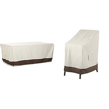 Amazon Basics - Copertura per Tavolo da Pranzo, 180 cm & s - Copertura Protettiva per sedie impilabili da Giardino
