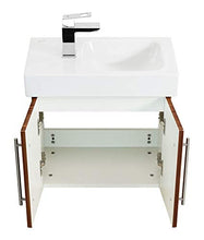 Mobile bagno con lavabo Geberit Icon XS 53cm a sinistra noce